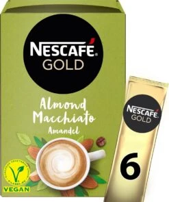 Nescafé Gold Almond Macchiato Oploskoffie - 6 Doosjes à 6 Zakjes -Voedsel Serie Winkel 1005x1200 1