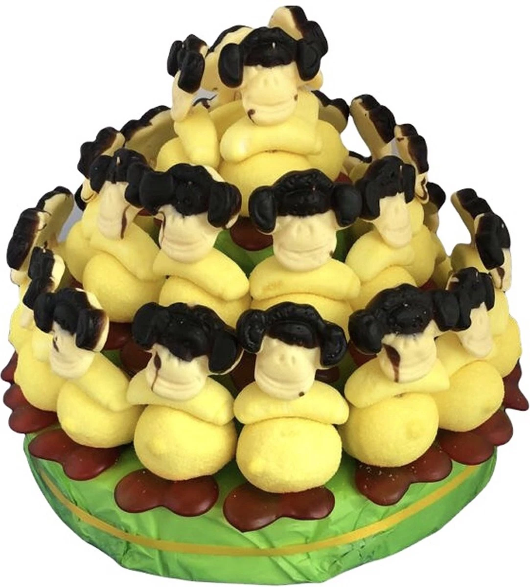 Snoeptaart - Apen - Kinderfeestje - Uitdeelcadeau - 30 Traktaties - Cadeauverpakking 1 Snoeptaart - Apen - Kinderfeestje - Uitdeelcadeau - 30 Traktaties - Cadeauverpakking