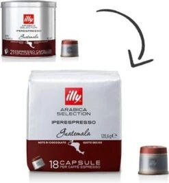 Illy Capsules Iperespresso Arabica Selection Guatemala 6 X 18 Stuks 4 Illy Capsules Iperespresso Arabica Selection Guatemala 6 X 18 Stuks -Voedsel Serie Winkel 1104x1200