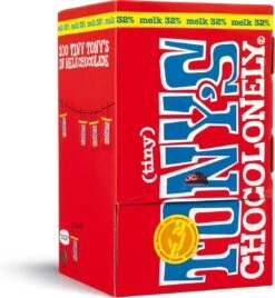 Tony's Chocolonely Tiny Tony's Melk Chocolade - Melkchocolade - 900 Gram - 100 Stuks - Belgische Fairtrade Chocolade -Voedsel Serie Winkel 1107x1200 1