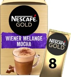 Nescafé Gold Wiener Melange Mocha Oploskoffie - 6 Doosjes à 8 Zakjes -Voedsel Serie Winkel 1111x1200