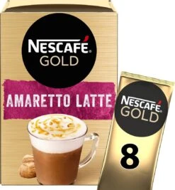 Nescafé Gold Amaretto Latte Oploskoffie - 6 Doosjes à 8 Zakjes -Voedsel Serie Winkel 1111x1200 4