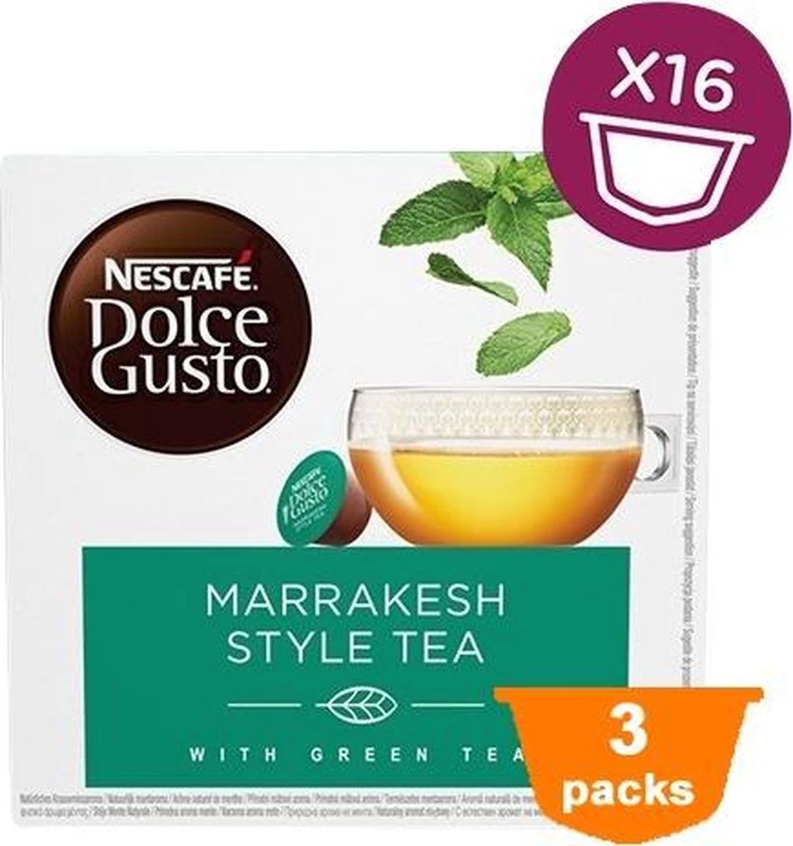 Dolce Gusto - Marrakesh Style Tea - 3x 16 Cups 1 Dolce Gusto - Marrakesh Style Tea - 3x 16 Cups