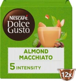 Nescafé Dolce Gusto Almond Macchiato Capsules - Vegan Koffie - 36 Koffiecups -Voedsel Serie Winkel 1126x1200