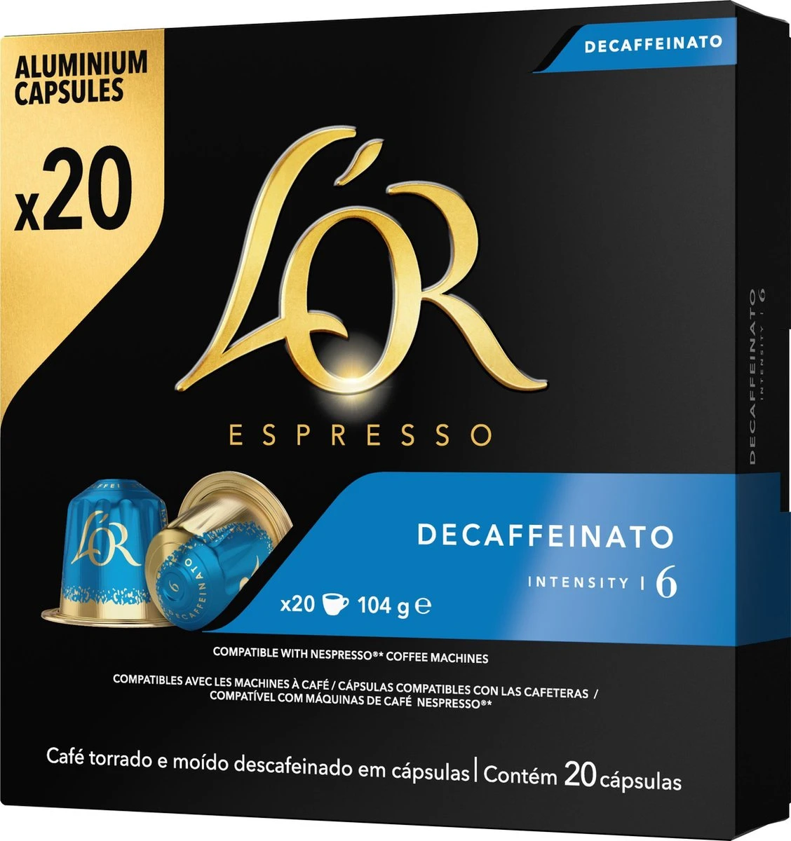 L'OR Espresso Decaffeinato (6) - 10 X 20 Koffiecups 10 L'OR Espresso Decaffeinato (6) - 10 X 20 Koffiecups - Afbeelding 10