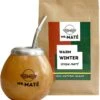 Yerba Mate Starterspakket Compleet - Traditionele Kalebas + Bombilla - Warm Winter - Kaneel - Yerba Maté 150g