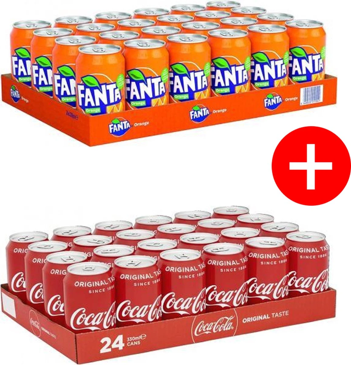Coca-Cola Coca Cola Blikjes 24 Stuks 33cl EU + Fanta Blikjes 24 Stuks 33cl EU 2 Coca-Cola Coca Cola Blikjes 24 Stuks 33cl EU + Fanta Blikjes 24 Stuks 33cl EU - Afbeelding 2