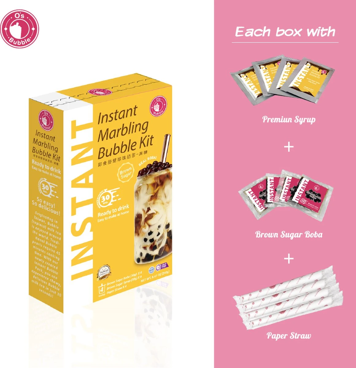 Maak Je Eigen Bubble Tea - Brown Sugar Flavor - Tapioca Parels Voor Bubble Tea - Tapioca Pearls - Boba Tapioca Ballen - Bubble Tea Parels - Japans Snoep 1 Maak Je Eigen Bubble Tea - Brown Sugar Flavor - Tapioca Parels Voor Bubble Tea - Tapioca Pearls - Boba Tapioca Ballen - Bubble Tea Parels - Japans Snoep