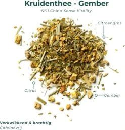 Soolong Sense China Nr11 Gember Thee - Verkwikkend & Krachtig - Gember & Citroengras - Duurzame Losse Thee - Premium Kruidenthee Uit China - Blik 25gram -Voedsel Serie Winkel 1160x1200 4