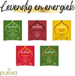 Pukka Active Kruidenthee Geschenkdoos - 5 Blends Biologische Kruidenthee, Ook Leuk Als Verjaardagscadeau - 45 Zakjes - Theedoos - GB-BIO-05 -Voedsel Serie Winkel 1185x1200 1