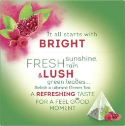 Lipton Raspberry Pomegranate Groene Thee, Met Een Smaakexplosie Van Framboos En Granaatappel - 4 X 20 Zakjes - PL-EKO-03 -Voedsel Serie Winkel 1185x1200 2