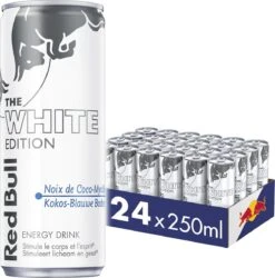 Red Bull White Edition - Energiedrank Met De Smaak Van Kokos-açaibes - 24 X 25cl