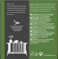 Pickwick English Zwarte Thee - 6 X 40 Zakjes - Extra Grote Verpakking -Voedsel Serie Winkel 1190x1200 2