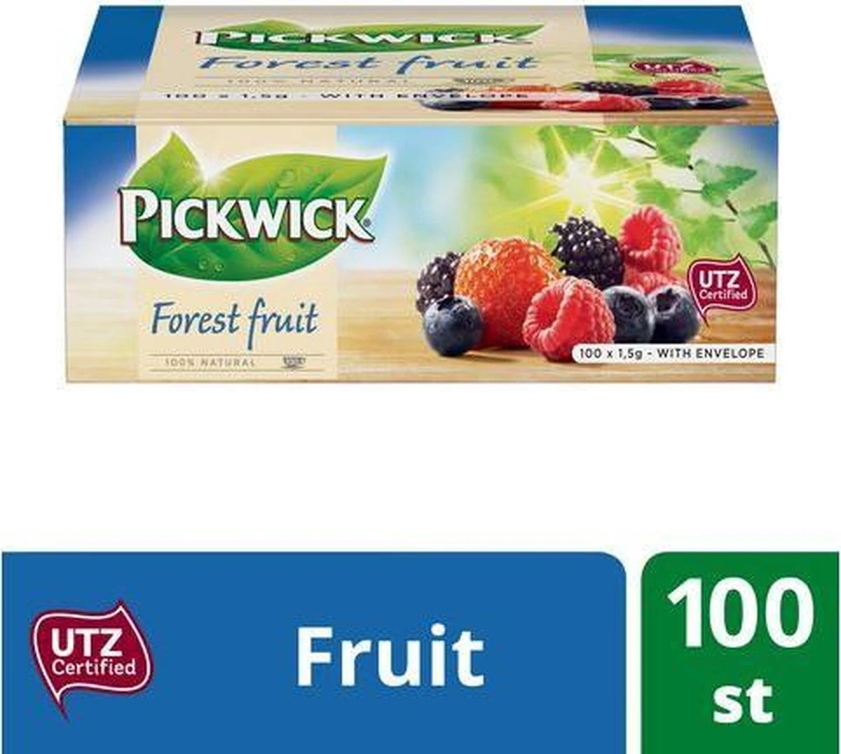 Thee Pickwick Forest Fruit 100x1.5gr Met Envelop 2 Thee Pickwick Forest Fruit 100x1.5gr Met Envelop - Afbeelding 2