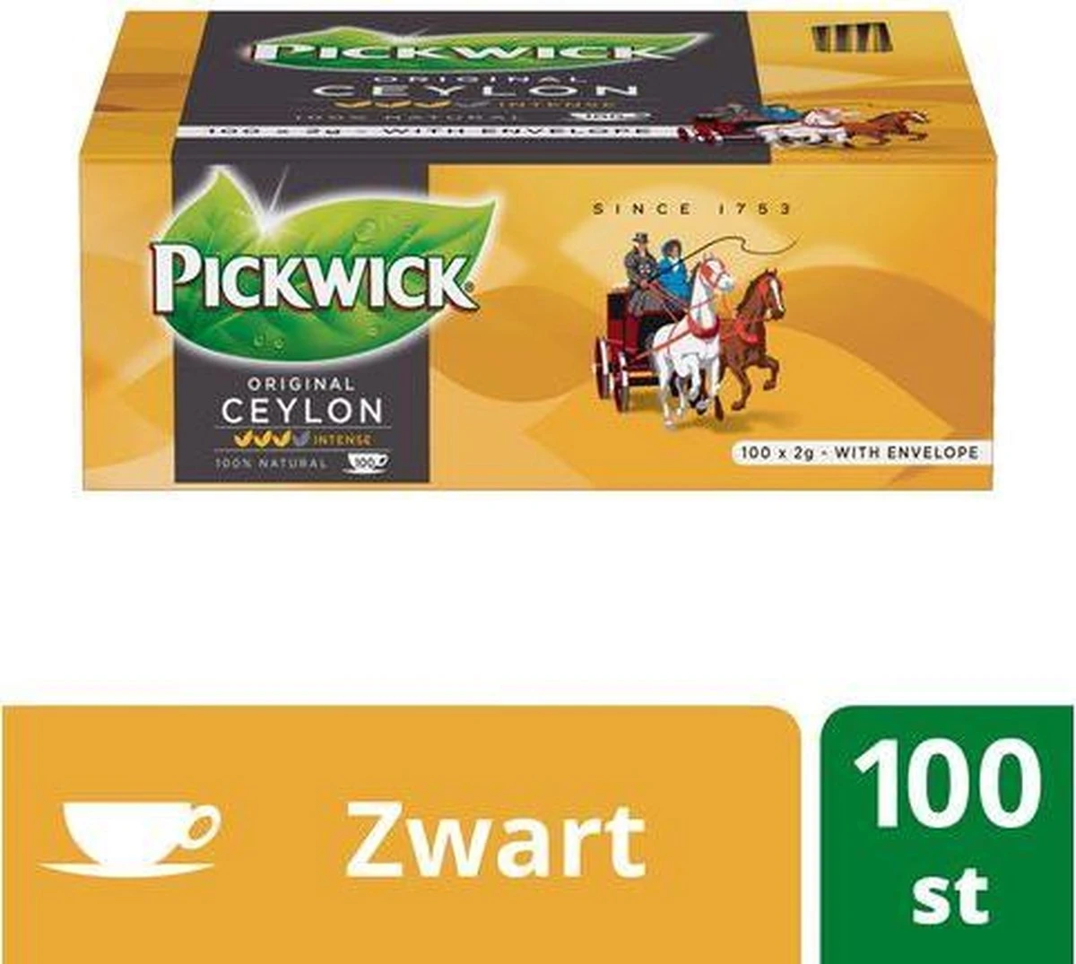 Pickwick Drank: Theezakje 2 Gram Ceylon/pak 100 2 Pickwick Drank: Theezakje 2 Gram Ceylon/pak 100 - Afbeelding 2
