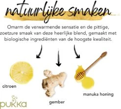 Pukka Lemon Ginger & Manuka Honey Thee, Met Gember, Citroen En Honing - 4 X 20 Zakjes - GB-BIO-05 10 Pukka Lemon Ginger & Manuka Honey Thee, Met Gember, Citroen En Honing - 4 X 20 Zakjes - GB-BIO-05 -Voedsel Serie Winkel 1200x1077 2