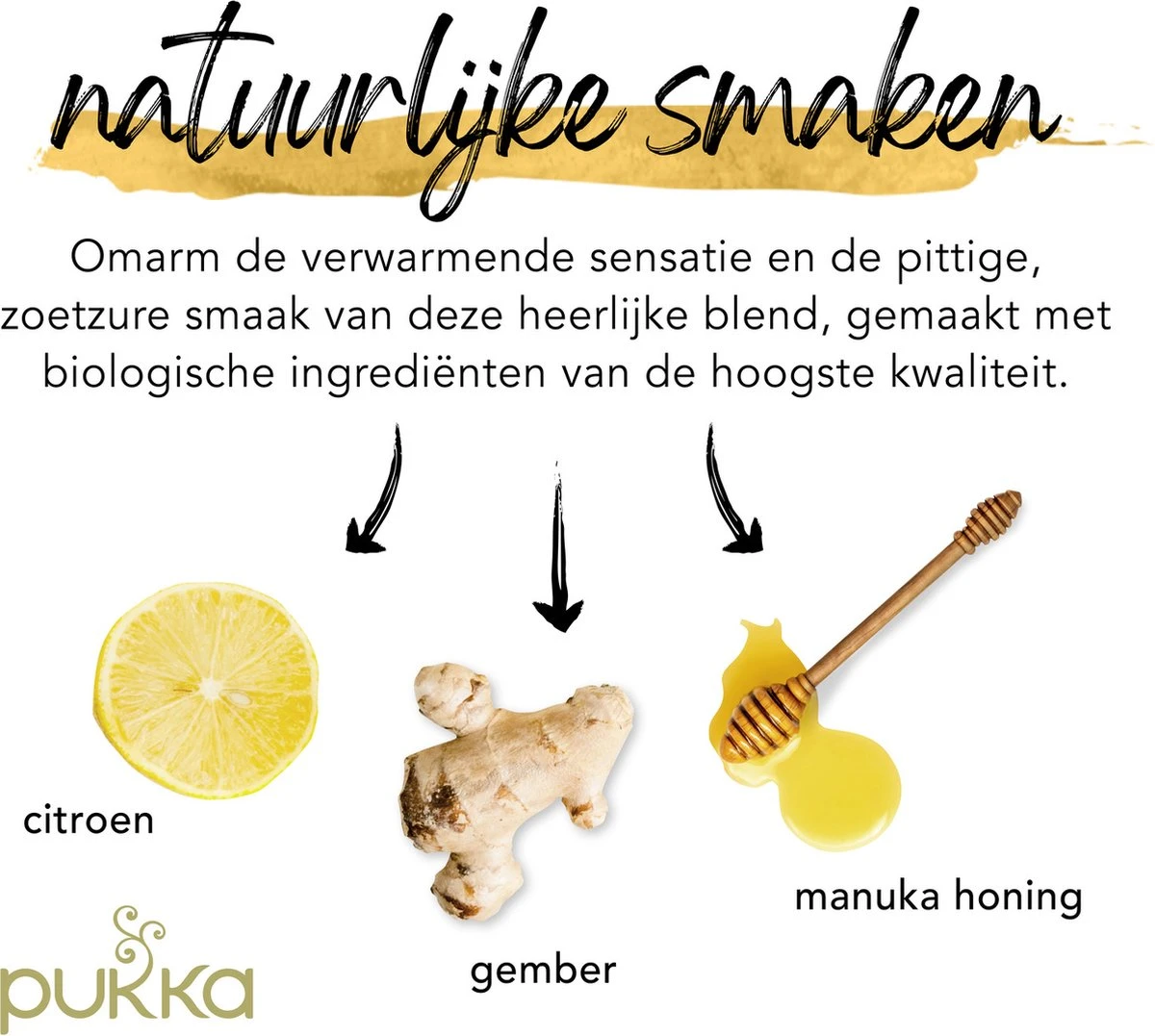 Pukka Lemon Ginger & Manuka Honey Thee, Met Gember, Citroen En Honing - 4 X 20 Zakjes - GB-BIO-05 5 Pukka Lemon Ginger & Manuka Honey Thee, Met Gember, Citroen En Honing - 4 X 20 Zakjes - GB-BIO-05 - Afbeelding 5