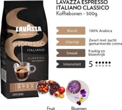 Lavazza Espresso Italiano Classico Koffiebonen - 500 Gram X6 9 Lavazza Espresso Italiano Classico Koffiebonen - 500 Gram X6 -Voedsel Serie Winkel 1200x1082