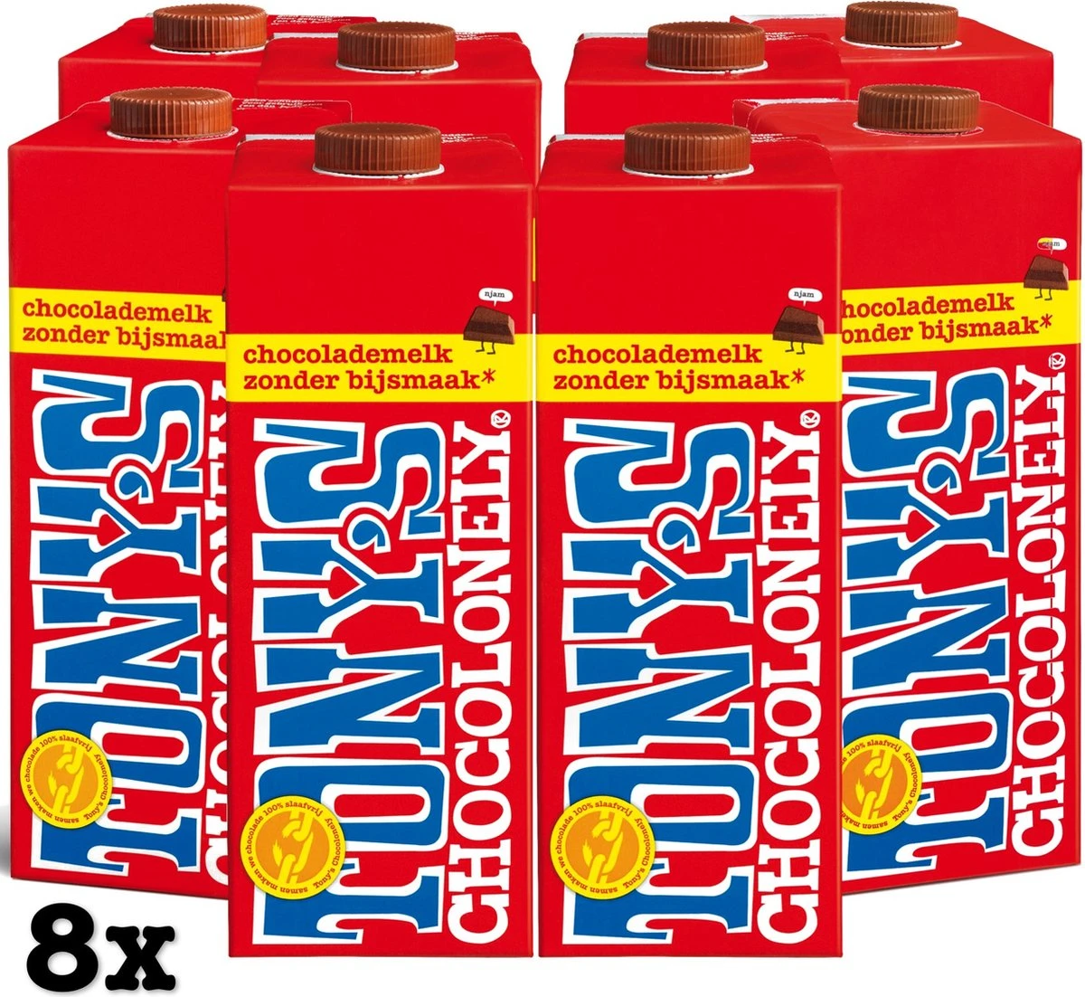 Tony's Chocolonely Chocolademelk - Chocolade Melk - Hot Chocolate - 8 X 1 Liter 1 Tony's Chocolonely Chocolademelk - Chocolade Melk - Hot Chocolate - 8 X 1 Liter