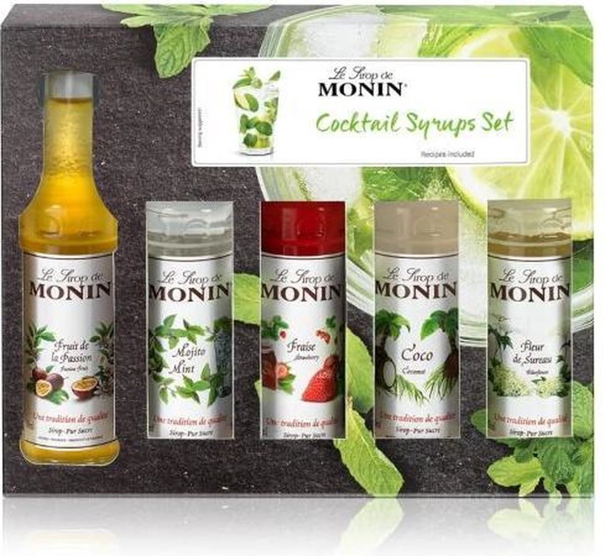 Monin Cocktail Siropen - Geschenkset Koffiesiropen - 5 X 50 Ml 1 Monin Cocktail Siropen - Geschenkset Koffiesiropen - 5 X 50 Ml