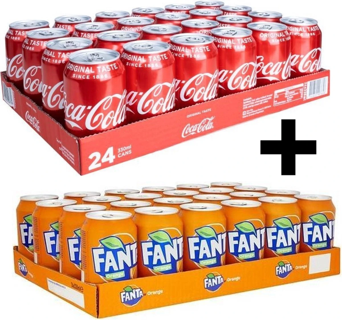 Coca-Cola Coca Cola Blikjes 24 Stuks 33cl EU + Fanta Blikjes 24 Stuks 33cl EU 1 Coca-Cola Coca Cola Blikjes 24 Stuks 33cl EU + Fanta Blikjes 24 Stuks 33cl EU