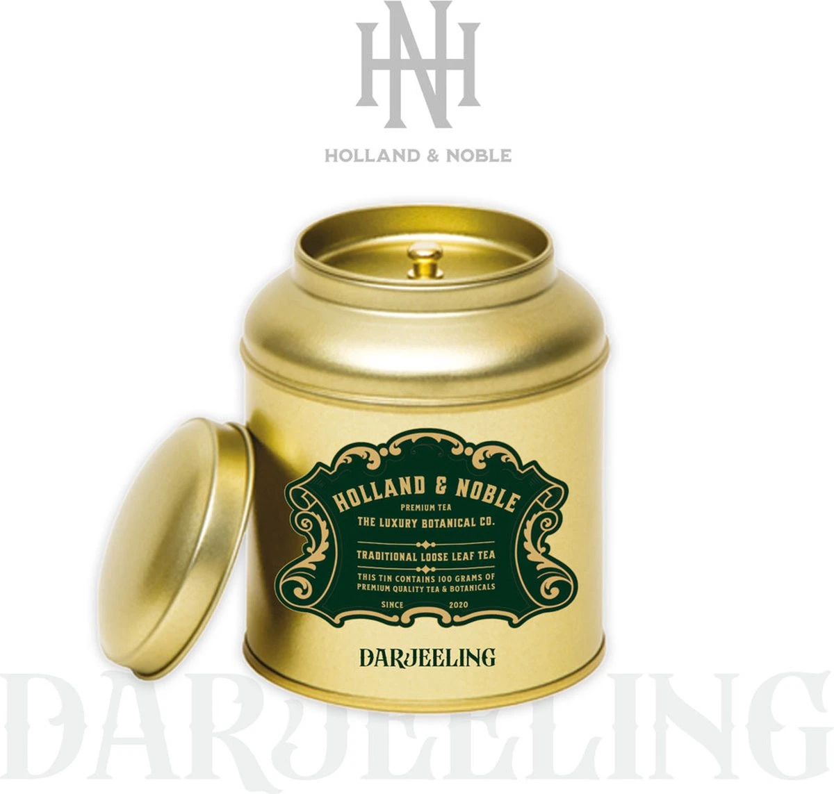 Holland & Noble - Darjeeling - Zwarte Thee - Premium Darjeeling Thee - 100 Gram Losse Thee Uit India 1 Holland & Noble - Darjeeling - Zwarte Thee - Premium Darjeeling Thee - 100 Gram Losse Thee Uit India