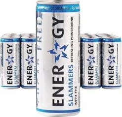 Slammers Energy Drink Light Blikjes 25cl Tray 24 Stuks -Voedsel Serie Winkel 1200x1155