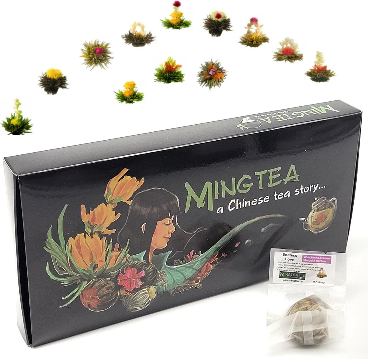 Luxe Verpakking Van 12 Theebloemen 1 Luxe Verpakking Van 12 Theebloemen