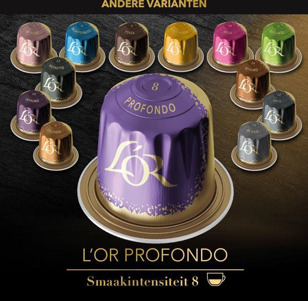 L'OR Lungo Profondo Koffiecups - Intensiteit 8/12 - 4 X 40 Capsules 6 L'OR Lungo Profondo Koffiecups - Intensiteit 8/12 - 4 X 40 Capsules - Afbeelding 6
