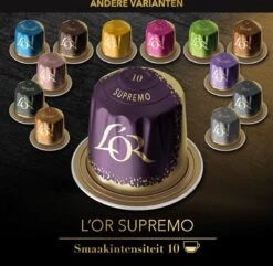 L'OR Espresso Supremo Koffiecups - Intensiteit 10/12 - 10 X 10 Capsules -Voedsel Serie Winkel 1200x1173