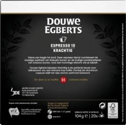 Douwe Egberts Espresso Krachtig Koffiecups - Intensiteit 10/12 - 10 X 20 Capsules 11 Douwe Egberts Espresso Krachtig Koffiecups - Intensiteit 10/12 - 10 X 20 Capsules -Voedsel Serie Winkel 1200x1184 4