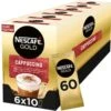 Nescafé Gold Cappuccino Oploskoffie - Ongezoet - 6 Doosjes à 10 Zakjes