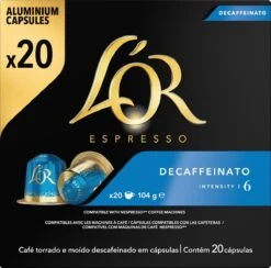 L'OR Espresso Decaffeinato (6) - 10 X 20 Koffiecups 19 L'OR Espresso Decaffeinato (6) - 10 X 20 Koffiecups -Voedsel Serie Winkel 1200x1187 1