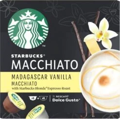Starbucks By Dolce Gusto Capsules Madagascar Vanilla Macchiato- 3 Doosjes à 12 Koffiecups -Voedsel Serie Winkel 1200x1195