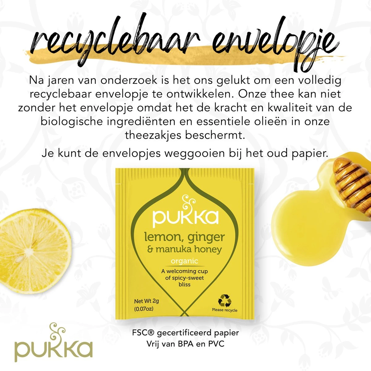 Pukka Lemon Ginger & Manuka Honey Thee, Met Gember, Citroen En Honing - 4 X 20 Zakjes - GB-BIO-05 6 Pukka Lemon Ginger & Manuka Honey Thee, Met Gember, Citroen En Honing - 4 X 20 Zakjes - GB-BIO-05 - Afbeelding 6