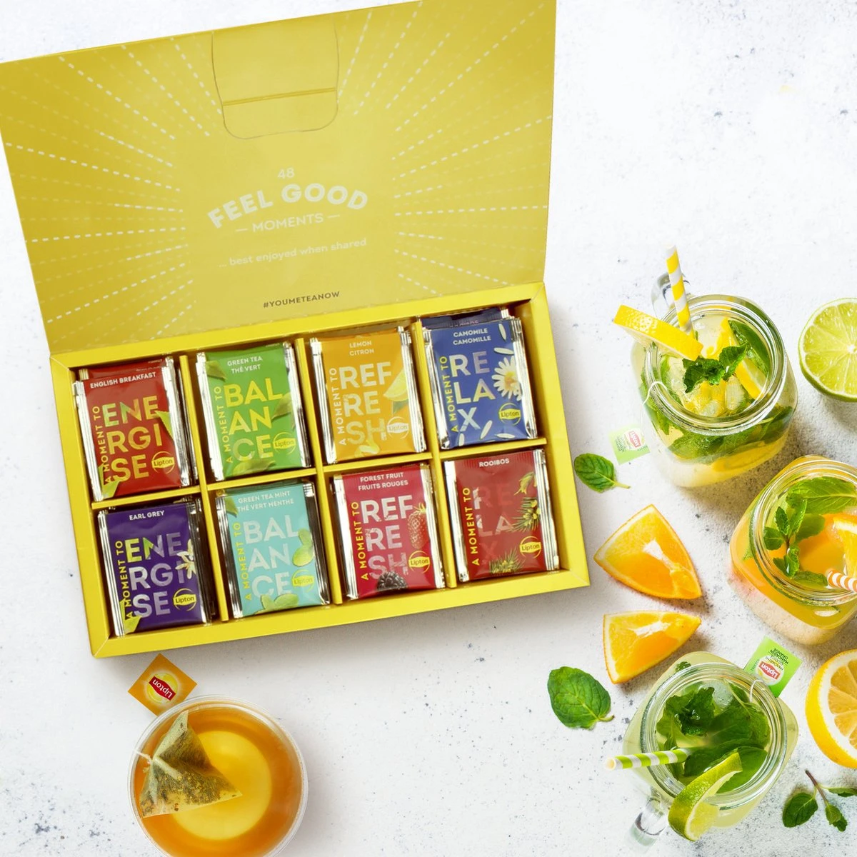 Lipton Thee Wellness Selection Geschenkdoos, Het Perfecte Cadeau Voor Hem En Haar- 48 Zakjes - 1 Theedoos 6 Lipton Thee Wellness Selection Geschenkdoos, Het Perfecte Cadeau Voor Hem En Haar- 48 Zakjes - 1 Theedoos - Afbeelding 6