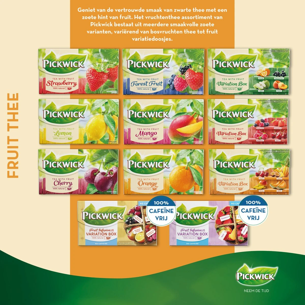 Pickwick Bosvruchten Fruit Thee - 12 X 20 Zakjes 6 Pickwick Bosvruchten Fruit Thee - 12 X 20 Zakjes - Afbeelding 6