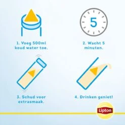 Lipton Cold Infuse Lemon & Camomile, Smaak Voor Koud Water Zonder Suiker En Calorieën - 6 X 10 Zakjes - NL-BIO-01 -Voedsel Serie Winkel 1200x1200 385