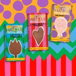 Tony's Chocolonely Witte Chocolade Framboos Biscuit Discodip Chocoladereep - Gefeliciteerd T Is Feest! - Chocolade Cadeau Verjaardag - Belgische Fairtrade Chocolade - 1 X 180 Gram -Voedsel Serie Winkel 1200x1200 401