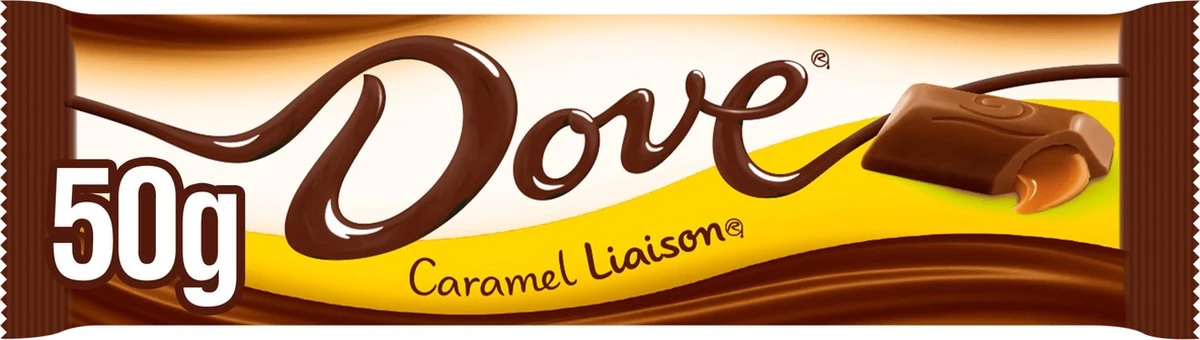 Dove Liaison Caramel Chocolade Repen - 24 X 50g 2 Dove Liaison Caramel Chocolade Repen - 24 X 50g - Afbeelding 2
