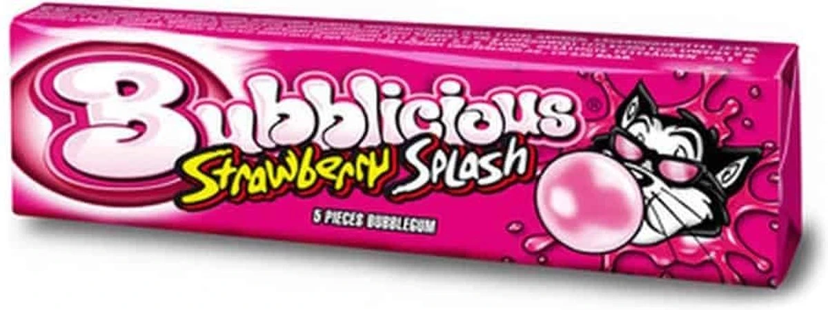 Bubblicious Strawberry - 18 X 38 Gram 2 Bubblicious Strawberry - 18 X 38 Gram - Afbeelding 2