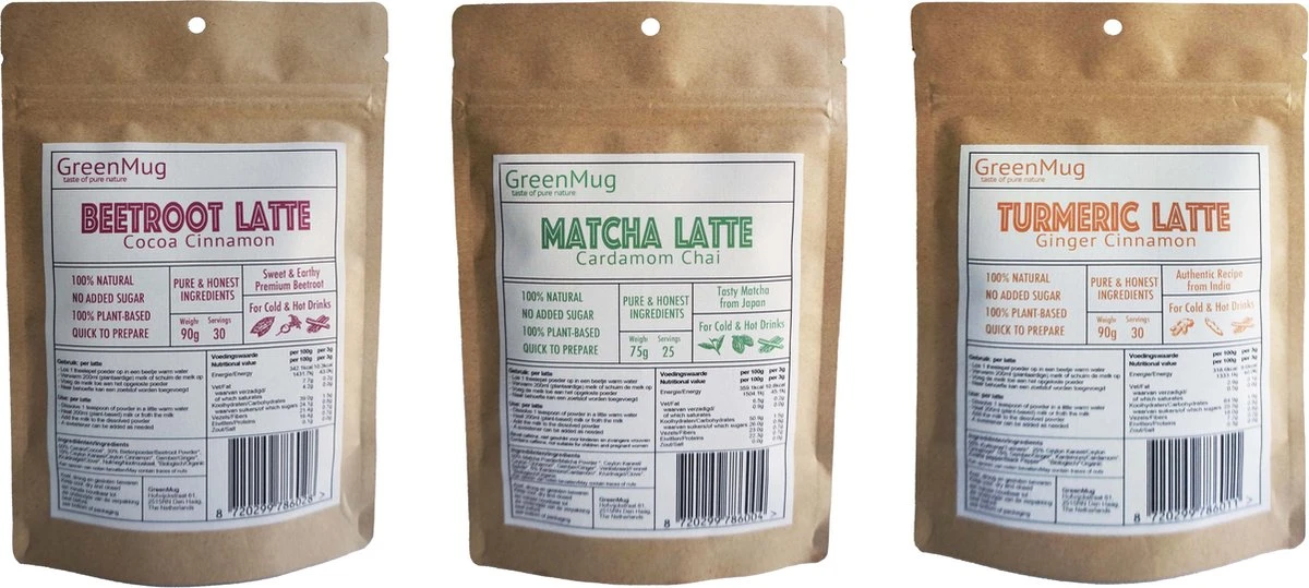 GreenMug- Matcha Cardamom Chai Latte- 75grams-Matcha Groene Thee Uit Japan-Matcha Poeder-ook Ideaal Voor Smoothies En Ijs Latte- Gezond Cadeau-koffie Of Thee Vervanger 4 GreenMug- Matcha Cardamom Chai Latte- 75grams-Matcha Groene Thee Uit Japan-Matcha Poeder-ook Ideaal Voor Smoothies En Ijs Latte- Gezond Cadeau-koffie Of Thee Vervanger - Afbeelding 4