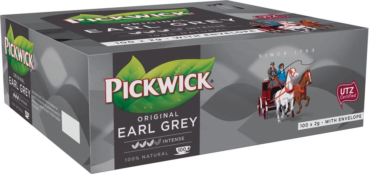 Pickwick Thee Earl Grey Pak Van 100 Stuks 3 Pickwick Thee Earl Grey Pak Van 100 Stuks - Afbeelding 3