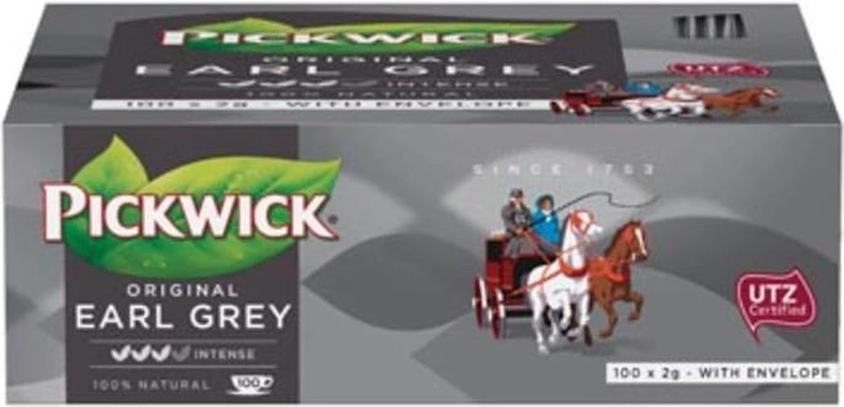 Pickwick Thee Earl Grey Pak Van 100 Stuks 1 Pickwick Thee Earl Grey Pak Van 100 Stuks
