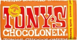 Tony's Chocolonely Chocolade Reep Melk Karamel Zeezout - 15 X 180 Gram 14 Tony's Chocolonely Chocolade Reep Melk Karamel Zeezout - 15 X 180 Gram -Voedsel Serie Winkel 1200x632