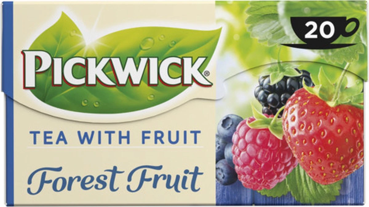 Pickwick Bosvruchten Fruit Thee - 12 X 20 Zakjes 3 Pickwick Bosvruchten Fruit Thee - 12 X 20 Zakjes - Afbeelding 3