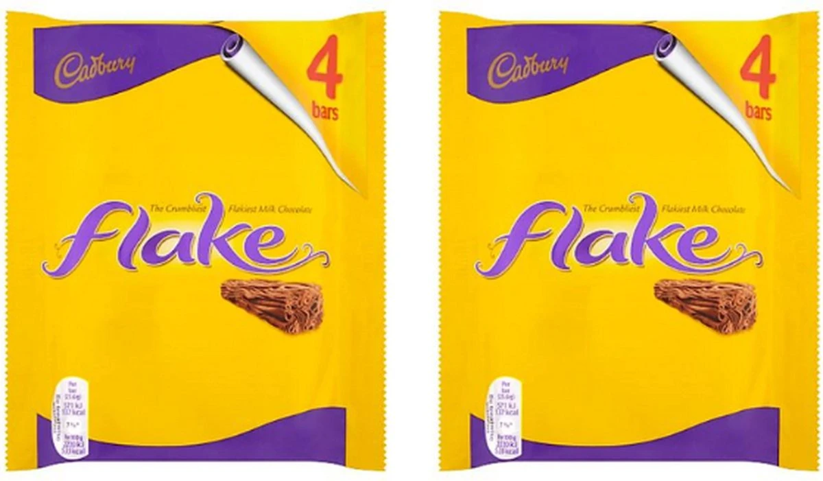 Cadbury Flake - 4 In A Pack (4x20g = 80g) X 2 Packs 1 Cadbury Flake - 4 In A Pack (4x20g = 80g) X 2 Packs