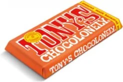Tony's Chocolonely Chocolade Reep Melk Karamel Zeezout - Melkchocolade Reep - 180 Gram -Voedsel Serie Winkel 1200x795 2