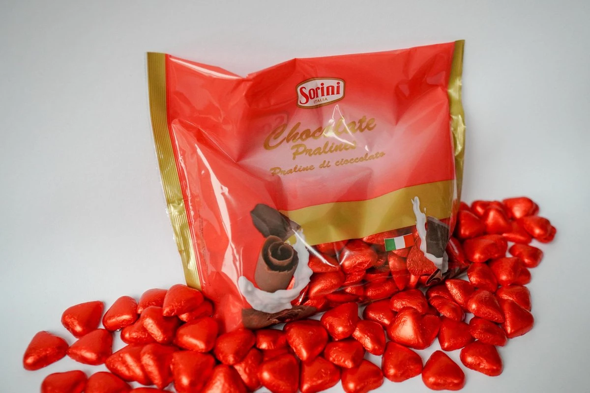 Sorini Melkchocolade Hartjes - 1 Kg 1 Sorini Melkchocolade Hartjes - 1 Kg