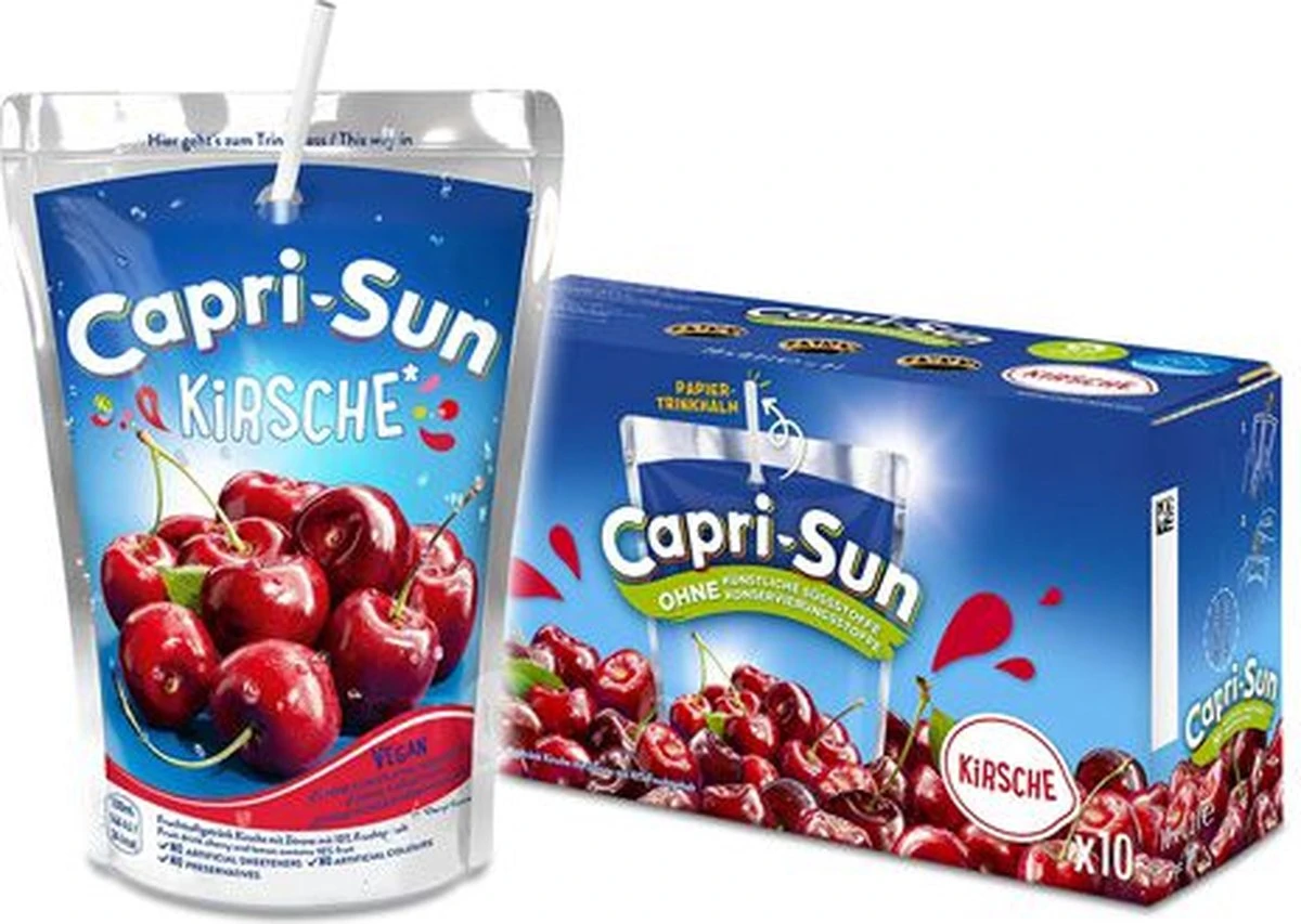 Capri-Sun - Kers - 10x 200ml 3 Capri-Sun - Kers - 10x 200ml - Afbeelding 3